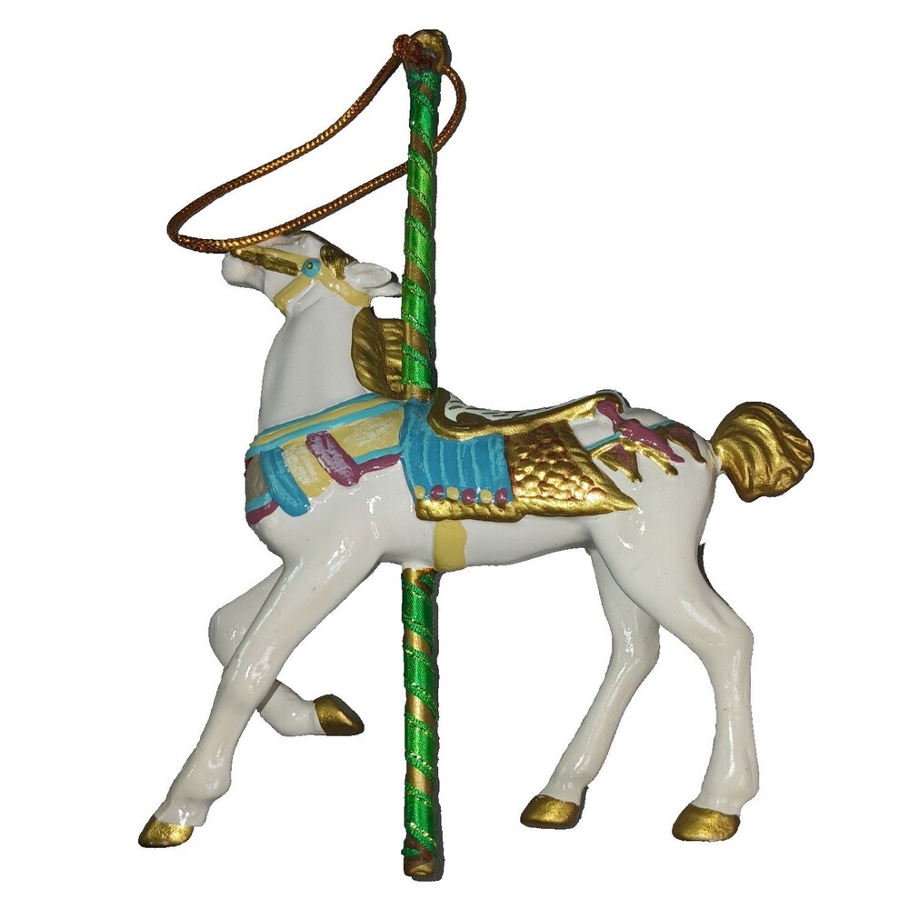 Kurt Adler Smithdonian Collection Ornament Light Pink Horse Christmas Vintage